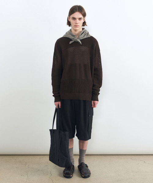 INSILENCE(インサイロンス)の「リネンバミューダカーゴショーツ ブラック(その他パンツ・レディース・その他・SMALL/MEDIUM/LARGE)」の1枚目の写真