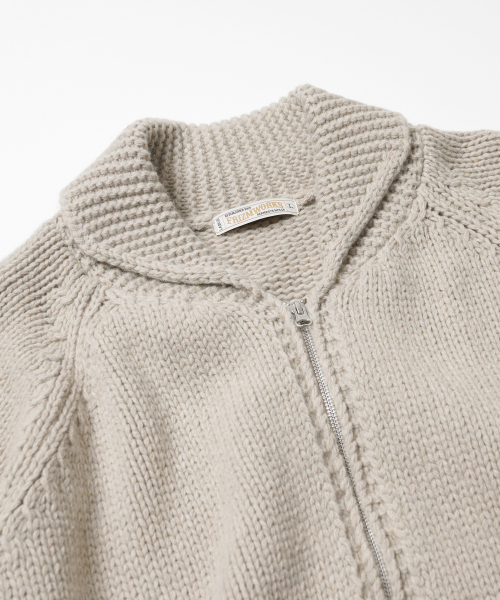 FRIZMWORKS(フリズムワークス)の「HEAVY COWICHAN ZIP UP CARDIGAN _ OATMEAL(カーディガン/ボレロ・メンズ・その他・SMALL/MEDIUM/LARGE/X-LARGE)」の4枚目の写真