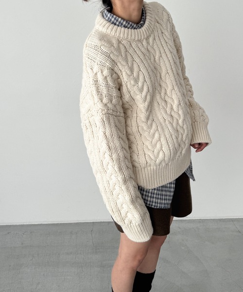 CANAL JEAN(キャナルジーン)の「El mar ネルブロックチェックシャツ(シャツ/ブラウス・レディース・ブラック/ネイビー・ONE SIZE)」の5枚目の写真