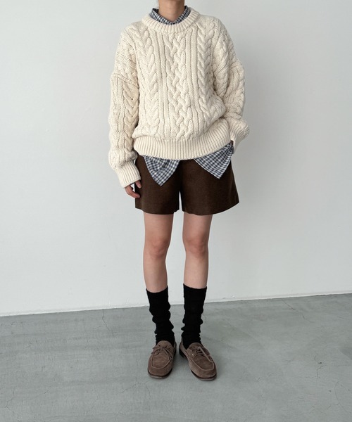 CANAL JEAN(キャナルジーン)の「El mar ネルブロックチェックシャツ(シャツ/ブラウス・レディース・ブラック/ネイビー・ONE SIZE)」の6枚目の写真