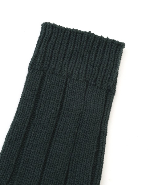 MHL.（エムエイチエル）の「WIDE RIB COTTON SOCKS（ソックス/靴下・メンズ・ホワイト系その他2/ブラック/ブルー系その他4・FREE）」の4枚目の写真