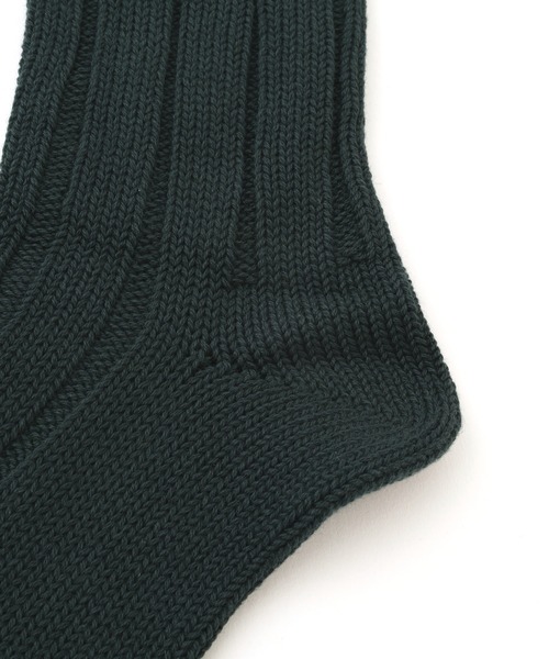 MHL.（エムエイチエル）の「WIDE RIB COTTON SOCKS（ソックス/靴下・メンズ・ホワイト系その他2/ブラック/ブルー系その他4・FREE）」の5枚目の写真