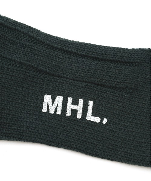 MHL.（エムエイチエル）の「WIDE RIB COTTON SOCKS（ソックス/靴下・メンズ・ホワイト系その他2/ブラック/ブルー系その他4・FREE）」の7枚目の写真