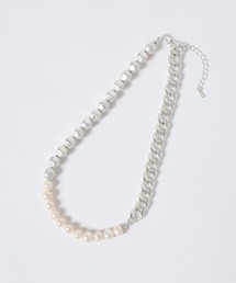 JEANASIS | 【シルバー925プレーティング】パールチェーンネックレス/632739(ネックレス)