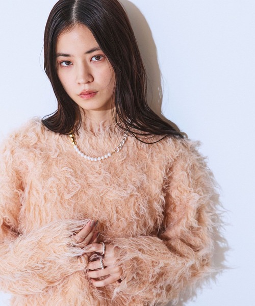 JEANASIS（ジーナシス）の「【シルバー925プレーティング】パールチェーンネックレス/632739（ネックレス・レディース・シルバー×ゴールド/シルバー・FREE）」の9枚目の写真