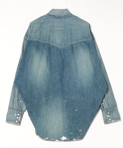 MIHARAYASUHIRO（ミハラヤスヒロ）の「【MIHARAYASUHIRO/ミハラヤスヒロ】DISTRESSES DENIM SHIRTS（シャツ/ブラウス・メンズ・インディゴブルー・44）」の2枚目の写真