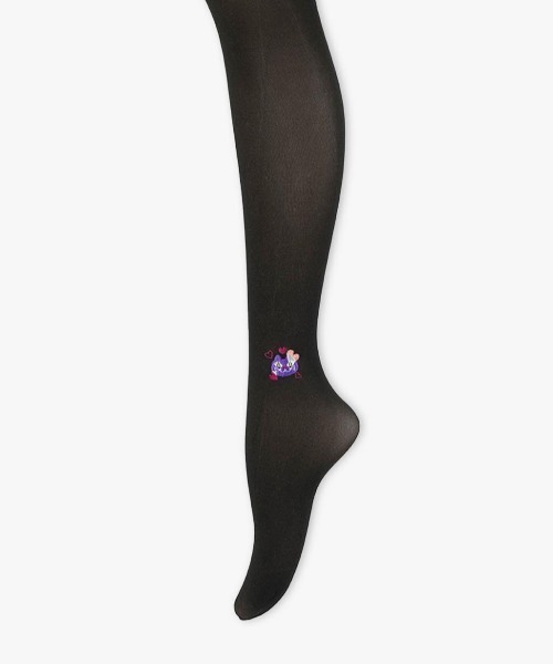 ANNA SUI(アナスイ)の「フェイクカラー刺繍タイツ(タイツ/ストッキング・レディース・パープル/ベージュ・M~L)」の1枚目の写真