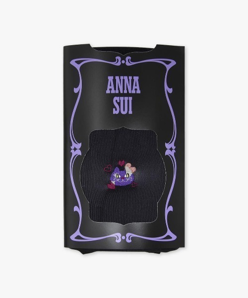 ANNA SUI(アナスイ)の「フェイクカラー刺繍タイツ(タイツ/ストッキング・レディース・パープル/ベージュ・M~L)」の9枚目の写真