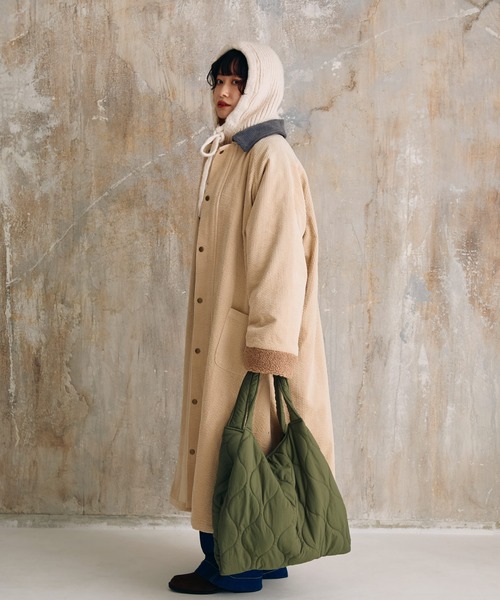 Crisp（クリスプ）の「リボンニットバラクラバ（ニットキャップ/ビーニー・レディース・ベージュ/アイボリー・FREE）」の9枚目の写真