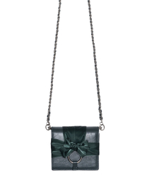 IUGAMAKARAS | Knotted Wallet Bag (Real Leather-GN)(メッセンジャーバッグ)
