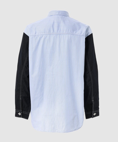 COMME des GARCONS HOMME(コム デ ギャルソン・オム)の「COTTON STRIPE & COTTON DENIM SHIRTS(シャツ/ブラウス・メンズ・ネイビー・XS/S/M/L)」の2枚目の写真