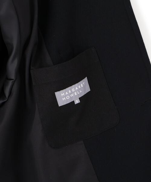 MARGARET HOWELL（マーガレットハウエル）の「LIGHT FLANNEL WOOL COAT（ダッフルコート・レディース・ブラック・2/1）」の14枚目の写真