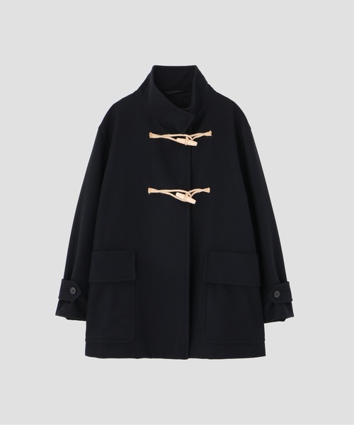 マーガレット・ハウエル　英国製ロングダッフルコート　ブラック マーガレットハウエル ダッフルコート