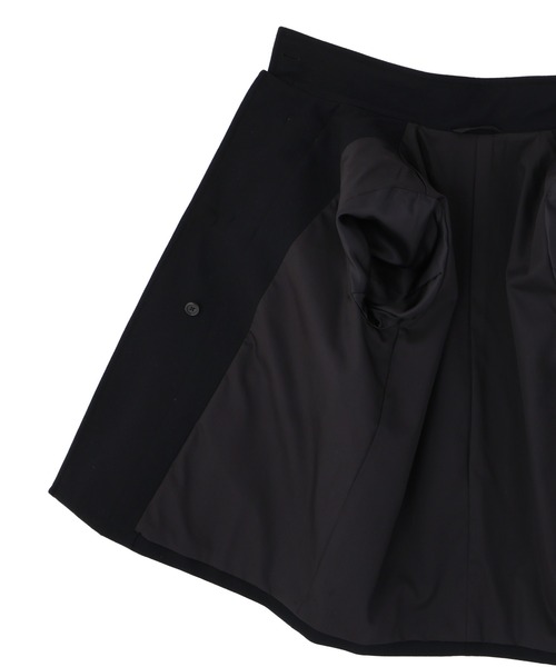 MARGARET HOWELL（マーガレットハウエル）の「LIGHT FLANNEL WOOL COAT（ダッフルコート・レディース・ブラック・2/1）」の7枚目の写真