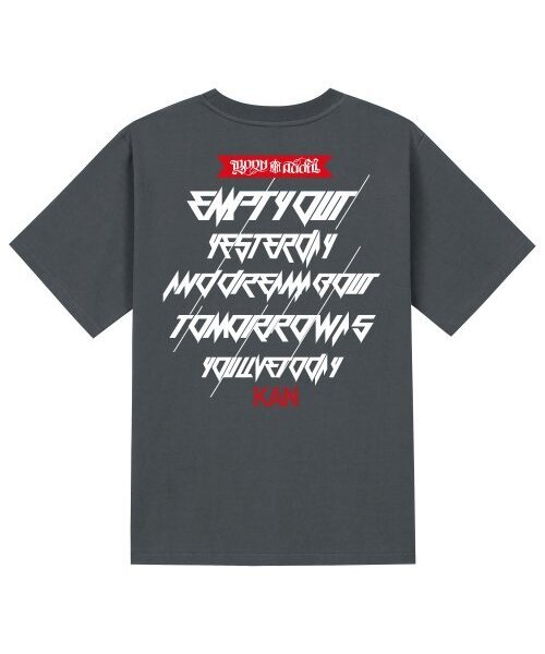 KAN6312(カン6312)の「KTG0012 カンレタリング 半袖Tシャツ - グレー(Tシャツ/カットソー・メンズ・その他・LARGE/MEDIUM/SMALL/X-LARGE)」の1枚目の写真