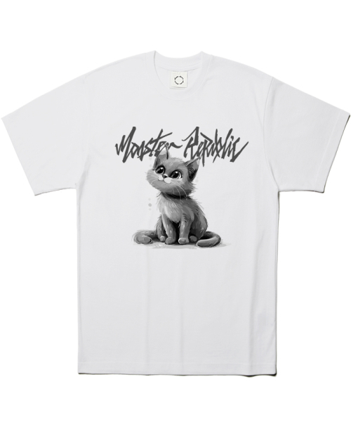 MONSTER REPUBLIC(モンスターリパブリック)の「フェイマスキャットアッシュグレーTシャツホワイト(Tシャツ/カットソー・レディース・その他・X-LARGE/LARGE/MEDIUM/SMALL)」の3枚目の写真