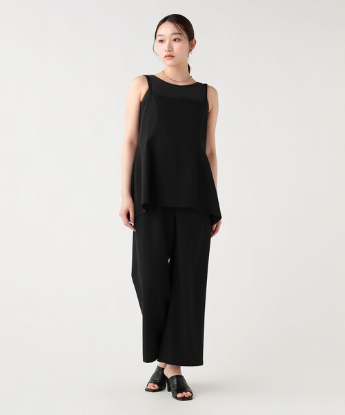 BEAMS HEART(ビームスハート)の「フェイクレイヤード キャミソール サロペット(サロペット/オーバーオール・レディース・グレー/ブラック・FREE)」の11枚目の写真