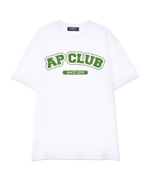 エイピークラブ スーピマコットン ラウンドネック 半袖Tシャツ_ホワイト
