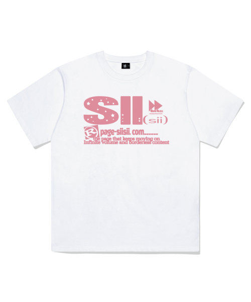 PAGESIISII(ページシシ)の「スタープレイボタンプリンティング半袖Tシャツホワイト(Tシャツ/カットソー・レディース・その他・MEDIUM/LARGE/SMALL)」の2枚目の写真