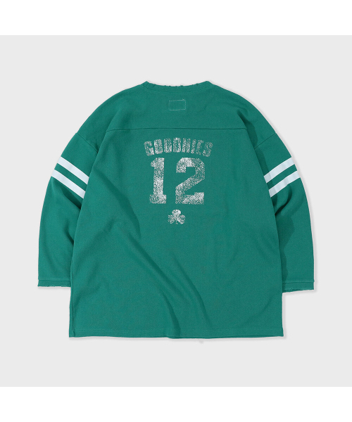 GOODNIES(グーニーズ)の「ヴィンテージサッカー3/4スリーブ。グリーン(Tシャツ/カットソー・メンズ・グリーン・LARGE/X-LARGE)」の3枚目の写真