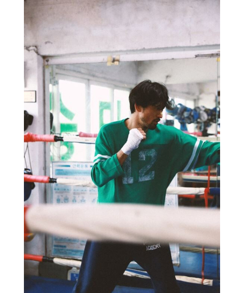 GOODNIES(グーニーズ)の「ヴィンテージサッカー3/4スリーブ。グリーン(Tシャツ/カットソー・メンズ・グリーン・LARGE/X-LARGE)」の7枚目の写真