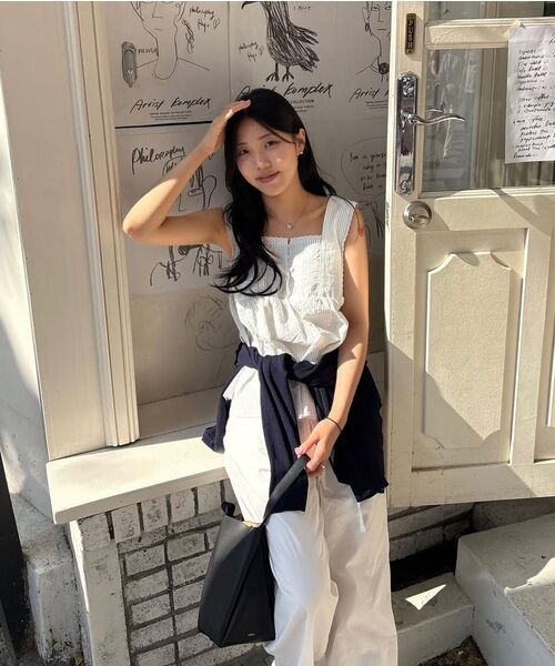 HANE（ハネ）の「フリルフレアスリーブレス_Milk（Tシャツ/カットソー・レディース・その他・SMALL/MEDIUM）」の3枚目の写真