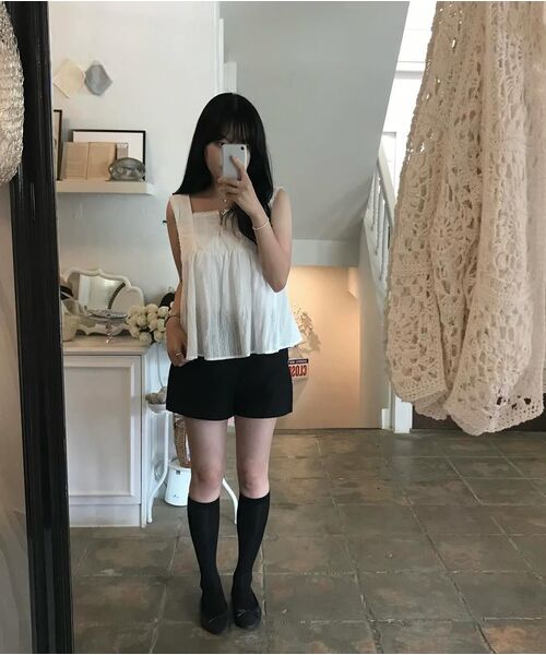 HANE（ハネ）の「フリルフレアスリーブレス_Milk（Tシャツ/カットソー・レディース・その他・SMALL/MEDIUM）」の6枚目の写真