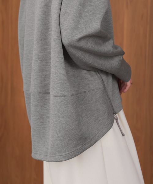 Bou Jeloud(ブージュルード)の「シルキーダンボールコクーンパーカー(パーカー・レディース・ブラック/オフホワイト/グレー・FREE)」の5枚目の写真