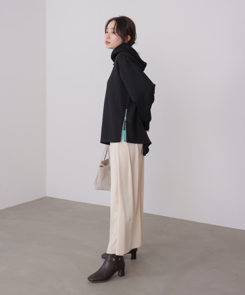 Bou Jeloud(ブージュルード)の「シルキーダンボールコクーンパーカー(パーカー・レディース・ブラック/オフホワイト/グレー・FREE)」の11枚目の写真