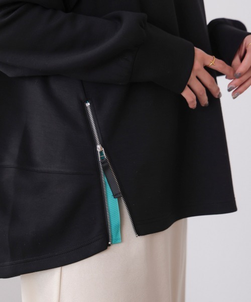 Bou Jeloud(ブージュルード)の「シルキーダンボールコクーンパーカー(パーカー・レディース・ブラック/オフホワイト/グレー・FREE)」の19枚目の写真