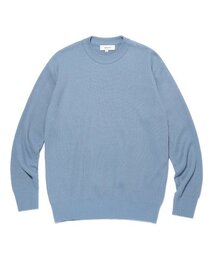 AOTT（アンアウトピット）の「コットンクルーネックニットブルー（ニット/セーター）」