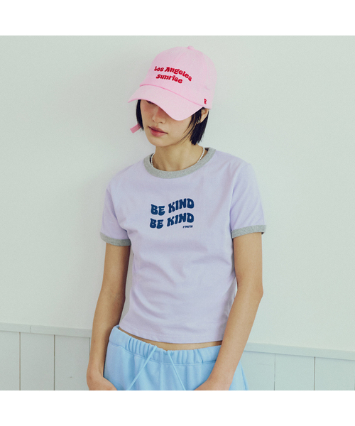 RMRN(アルエームアルエヌ)の「BE KIND RINGER T-SHIRT(Tシャツ/カットソー・レディース・イエロー/グリーン/クリーム/ラベンダー・FREE)」の4枚目の写真