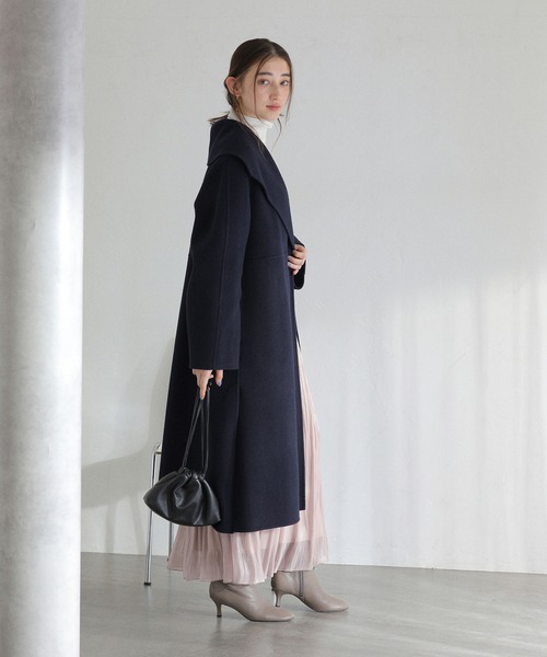 La TOTALITE(ラトータリテ)の「【洗える】サテンプリーツスカート(スカート・レディース・チャコールグレー/ピンク系その他/ライトグレー・36/38)」の10枚目の写真