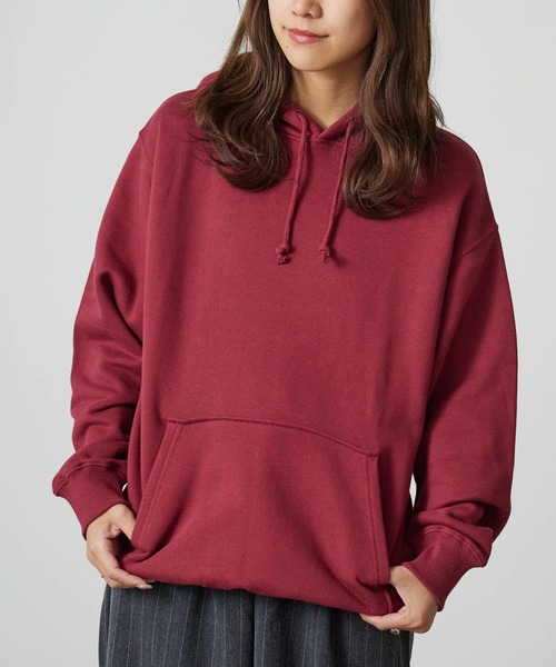 ROOPTOKYO（ループトウキョウ）の「無地ボディ ベーシック プルオーバーパーカー 中肉厚生地（パーカー・メンズ・ホワイト/ブラック/グレー/アッシュグレー/ライトブルー/レッド/ネイビー/オリーブ/バーガンディー・S/M/L/XL）」の9枚目の写真