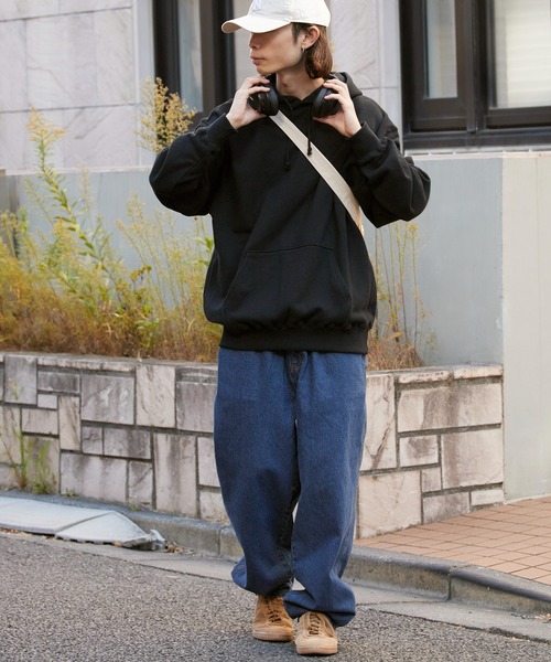 ROOPTOKYO（ループトウキョウ）の「無地ボディ ベーシック プルオーバーパーカー 中肉厚生地（パーカー・メンズ・ホワイト/ブラック/グレー/アッシュグレー/ライトブルー/レッド/ネイビー/オリーブ/バーガンディー・S/M/L/XL）」の16枚目の写真