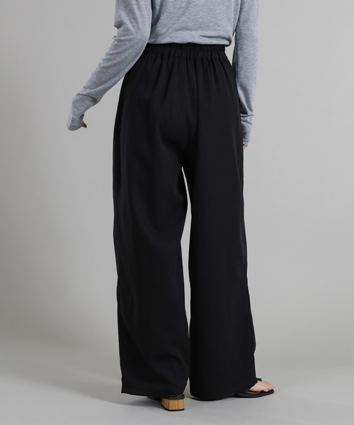 select MOCA Et（セレクトモカエト）の「【Et】Two-Tuck Ribbon Straight Pants（スラックス・レディース・ブラック/ベージュ・LARGE/MEDIUM）」の21枚目の写真