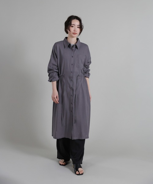 select MOCA Et（セレクトモカエト）の「【Et】Two-Tuck Ribbon Straight Pants（スラックス・レディース・ブラック/ベージュ・LARGE/MEDIUM）」の4枚目の写真