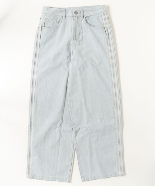 adidas（アディダス）の「90s オルタナティブ スポーツ ワイドレッグ スケーター ジーンズ / アディダスオリジナルス adidas Originals（その他パンツ・メンズ・ブルー・34inch/33inch/28inch/29inch/30inch/31inch/32inch/35inch/36inch/37inch/38inch）」の9枚目の写真