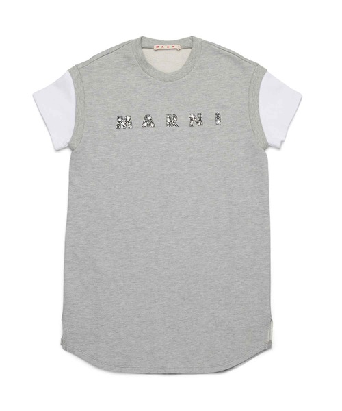 MARNI(マルニ)の「MARNI(マルニ)Kids & Junior ブランドロゴ半袖ワンピース(ワンピース・キッズ・ブラック/グレー・6Y/8Y/10Y/12Y/14Y/4Y)」の7枚目の写真