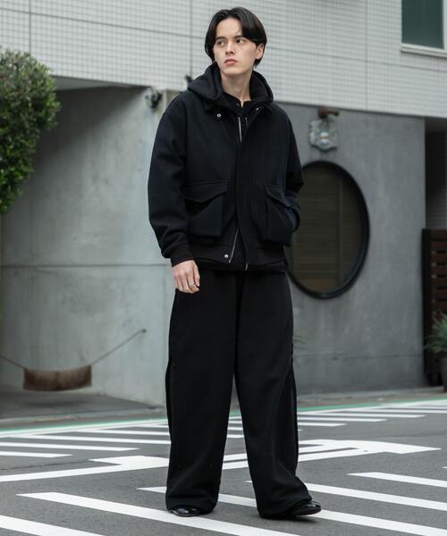 SENSE OF PLACE by URBAN RESEARCH（センスオブプレイスバイアーバンリサーチ）の「『UR TECH』カットメルトンブルゾン（ブルゾン・メンズ・カーキ/ブラック/ブラウン・LARGE/MEDIUM）」の12枚目の写真