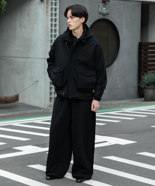 SENSE OF PLACE by URBAN RESEARCH（センスオブプレイスバイアーバンリサーチ）の「『UR TECH』カットメルトンブルゾン（ブルゾン・メンズ・カーキ/ブラック/ブラウン・LARGE/MEDIUM）」の13枚目の写真