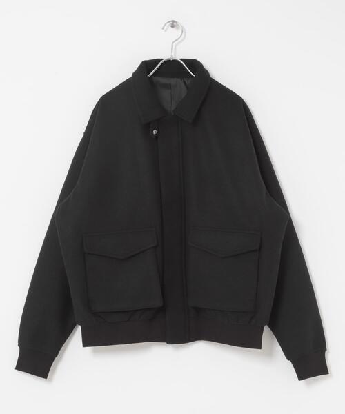 SENSE OF PLACE by URBAN RESEARCH（センスオブプレイスバイアーバンリサーチ）の「『UR TECH』カットメルトンブルゾン（ブルゾン・メンズ・カーキ/ブラック/ブラウン・LARGE/MEDIUM）」の15枚目の写真