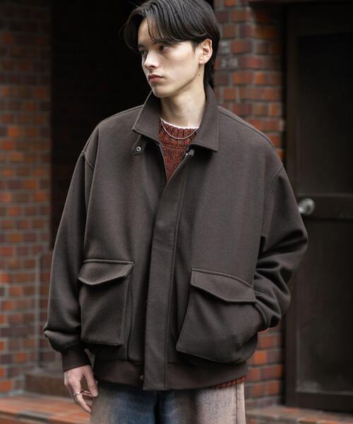 SENSE OF PLACE by URBAN RESEARCH（センスオブプレイスバイアーバンリサーチ）の「『UR TECH』カットメルトンブルゾン（ブルゾン・メンズ・カーキ/ブラック/ブラウン・LARGE/MEDIUM）」の19枚目の写真