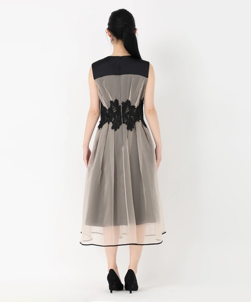 STRAWBERRY-FIELDS（ストロベリーフィールズ）の「グラッセ（ドレス・レディース・ブラック×ベージュ・3/2）」の3枚目の写真