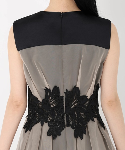 STRAWBERRY-FIELDS（ストロベリーフィールズ）の「グラッセ（ドレス・レディース・ブラック×ベージュ・3/2）」の6枚目の写真