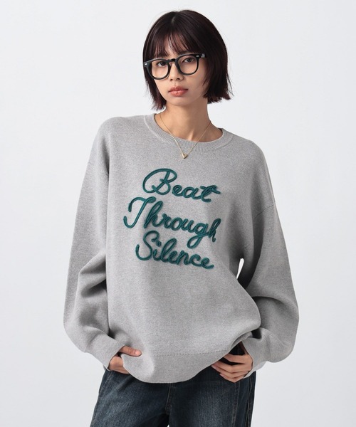 PAGEBOY(ページボーイ)の「ロープロゴニットプルオーバー(Tシャツ/カットソー・レディース・オフホワイト/ブラック/グレー・FREE)」の18枚目の写真