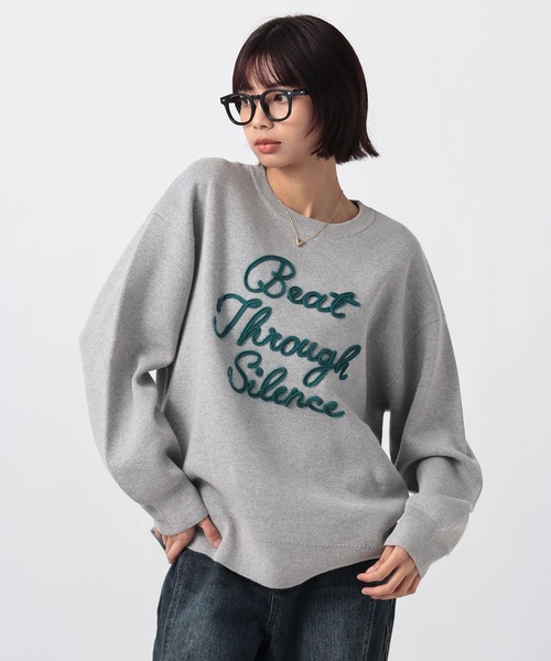 PAGEBOY(ページボーイ)の「ロープロゴニットプルオーバー(Tシャツ/カットソー・レディース・オフホワイト/ブラック/グレー・FREE)」の17枚目の写真