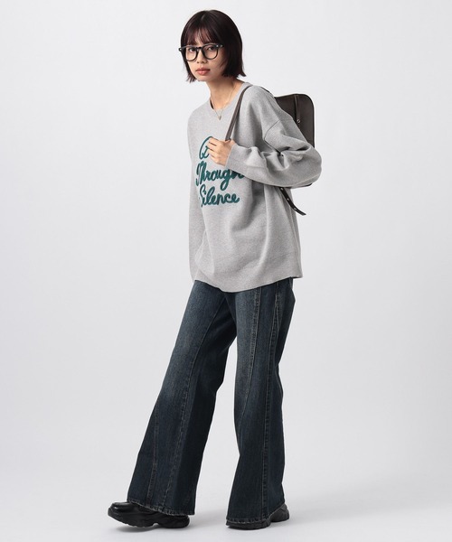 PAGEBOY(ページボーイ)の「ロープロゴニットプルオーバー(Tシャツ/カットソー・レディース・オフホワイト/ブラック/グレー・FREE)」の15枚目の写真