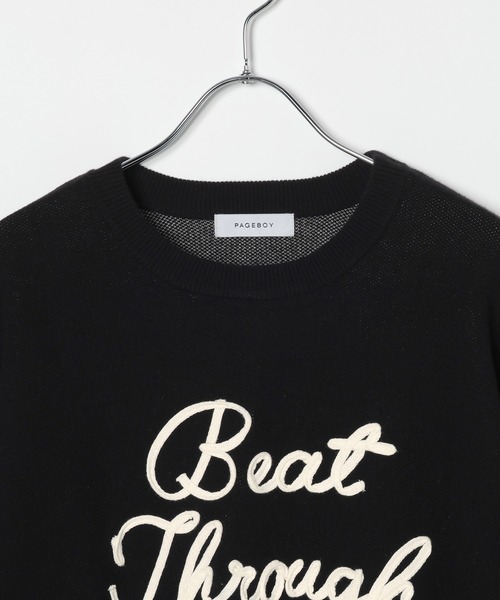 PAGEBOY(ページボーイ)の「ロープロゴニットプルオーバー(Tシャツ/カットソー・レディース・オフホワイト/ブラック/グレー・FREE)」の21枚目の写真