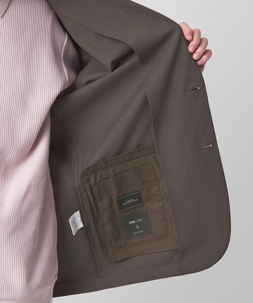green label relaxing（グリーンレーベルリラクシング）の「FREELITCH カジュアル 2B ジャケット -2WAYストレッチ・吸水速乾-（テーラードジャケット・メンズ・コバルトブルー/ダークブラウン/ブラック・XL/L/M/S）」の13枚目の写真